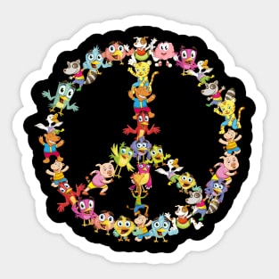 Peace Birds Sticker